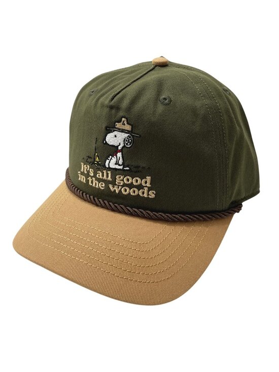 Peanuts Other - Peanuts Ranger Snoopy It's All Good in the Woods Hat Embroidered Twill